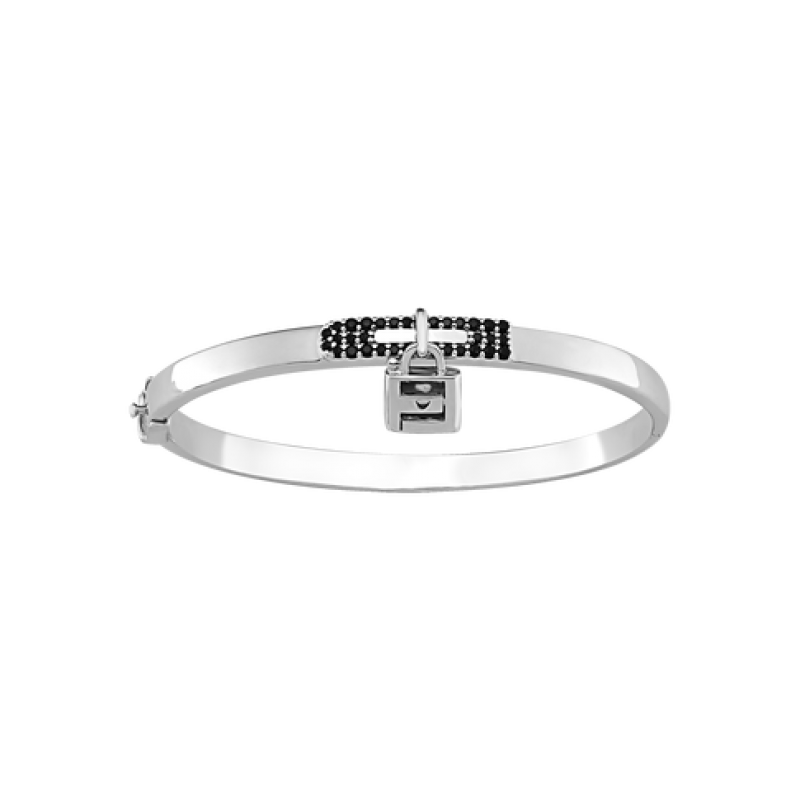 Vòng tay nam vàng trắng 10K đính đá Sythetic